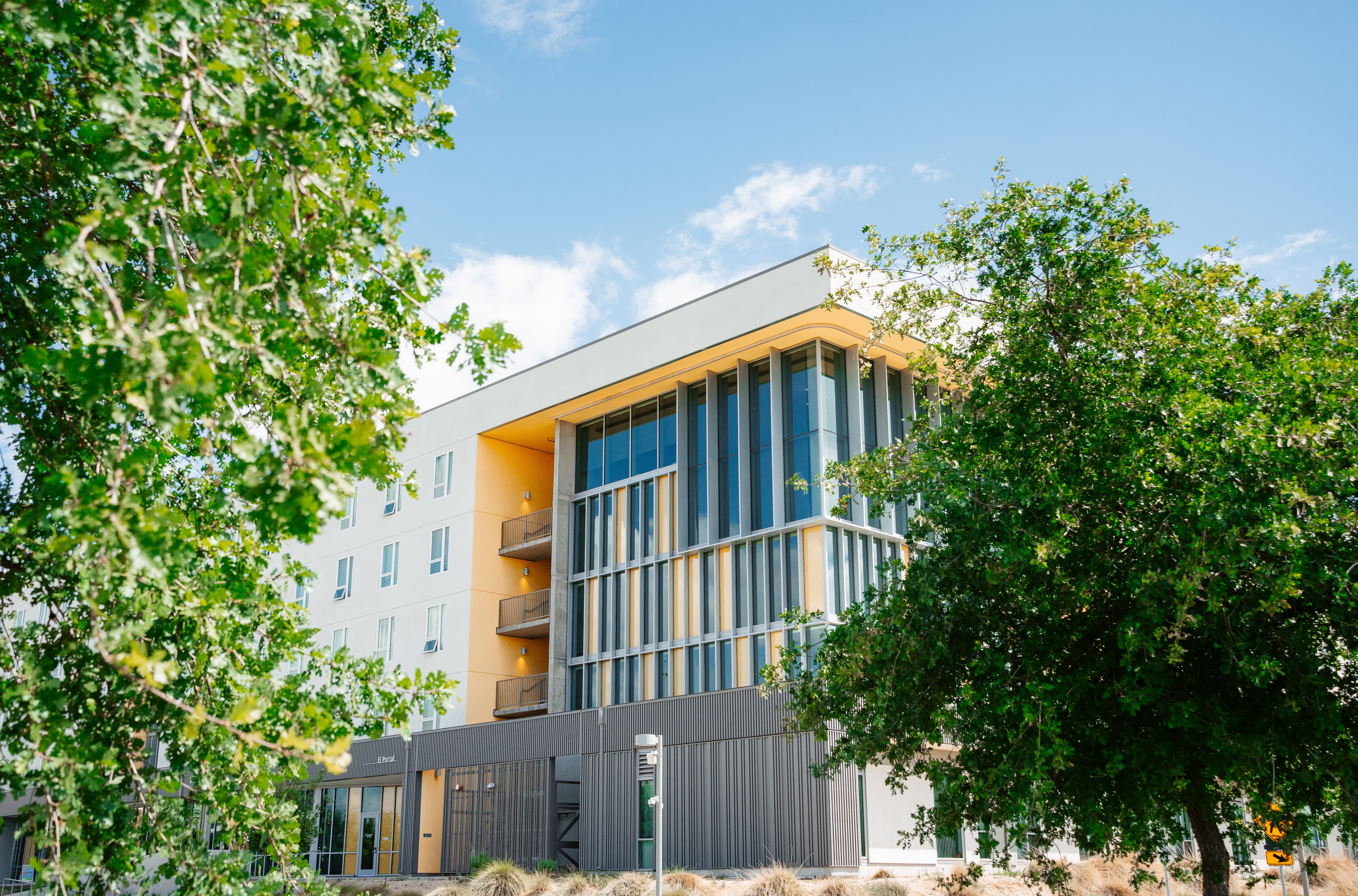 A picture of the El Portal Dorm Building